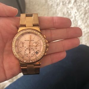 Rose gold Michael Kors watch